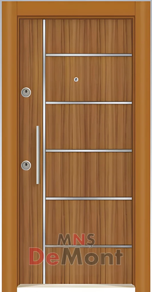 celik-kapi-tek-renk-kromlu-laminoks-d1103