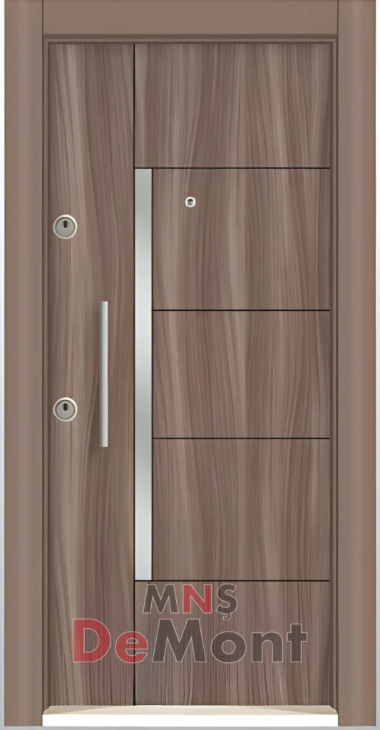 celik-kapi-tek-renk-kromlu-laminoks-d1105