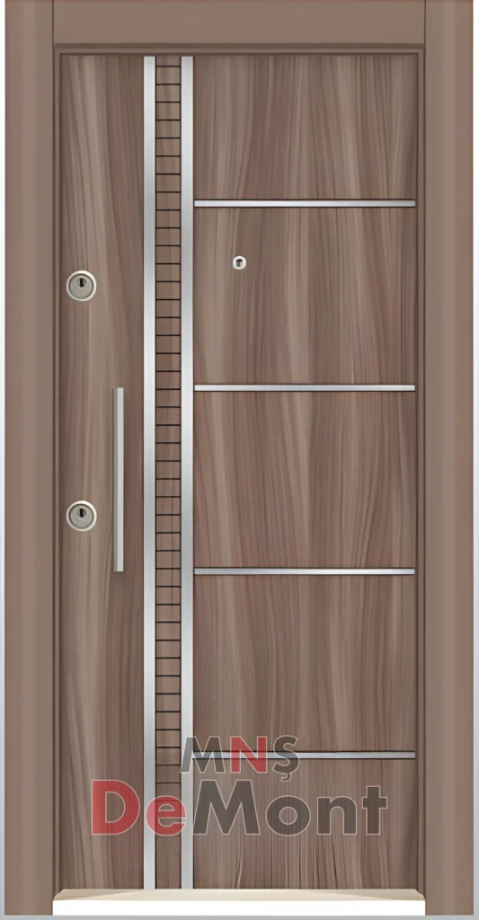 celik-kapi-tek-renk-kromlu-laminoks-d1107