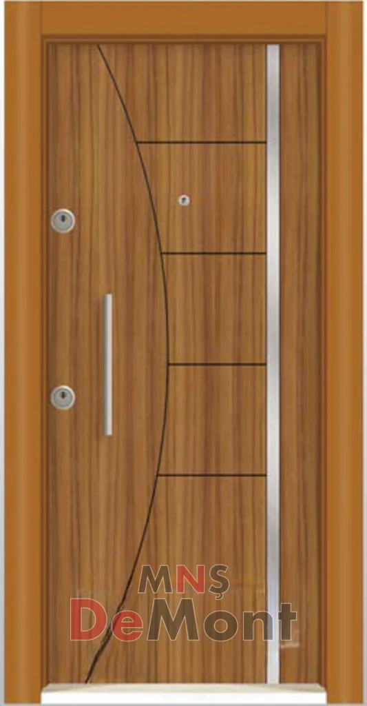 celik-kapi-tek-renk-kromlu-laminoks-d1112